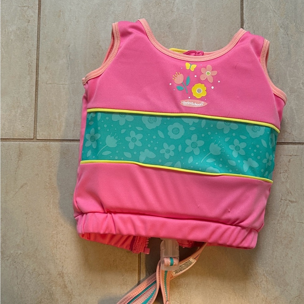 Pink Kids Swim Vest